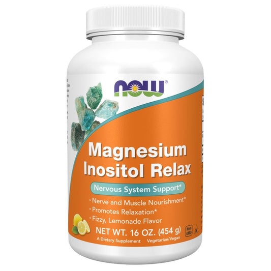 Magnesium Inositol Relax Em Pó Now Foods 454g