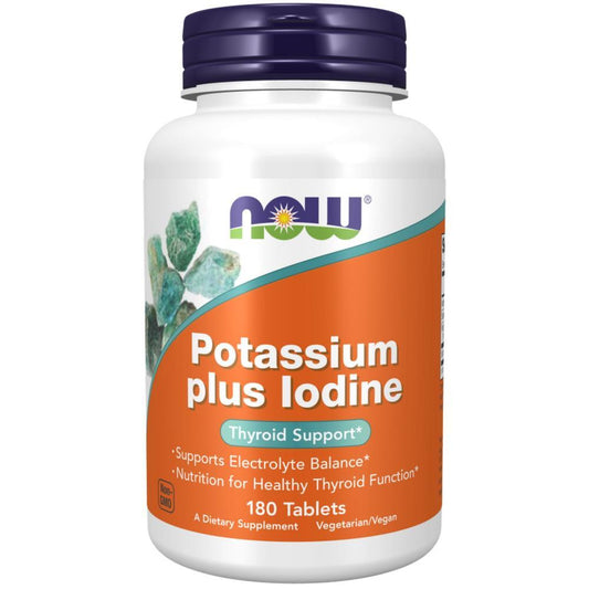 Potassium Plus Iodine Now Foods 180 Comprimidos