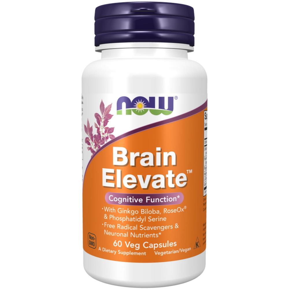 Brain Elevate Now Foods 120 Veg Cápsulas
