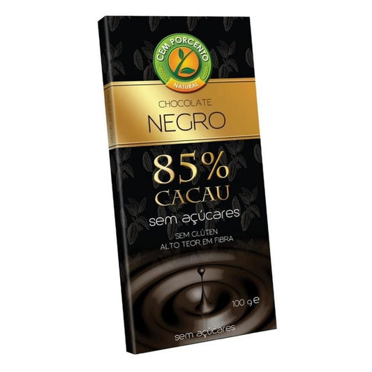 Chocolate Negro 85% Cacau Cem Porcento 100g