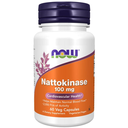 Nattokinase 100 mg 60 Now Foods Veg Cápsulas