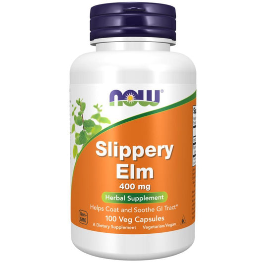 Slippery Elm 400 mg Now Foods 100 Cápsulas