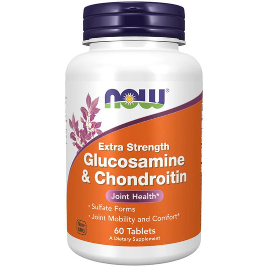Glucosamine & Chondroitin Extra Strength Now Foods 60 Comprimidos
