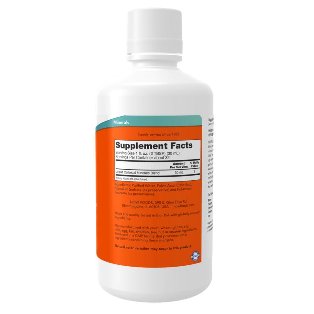Liquid Colloidal Minerals Now Foods 950ml