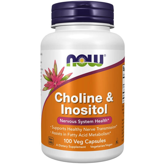 Choline & Inositol Now Foods 100 Veg Cápsulas