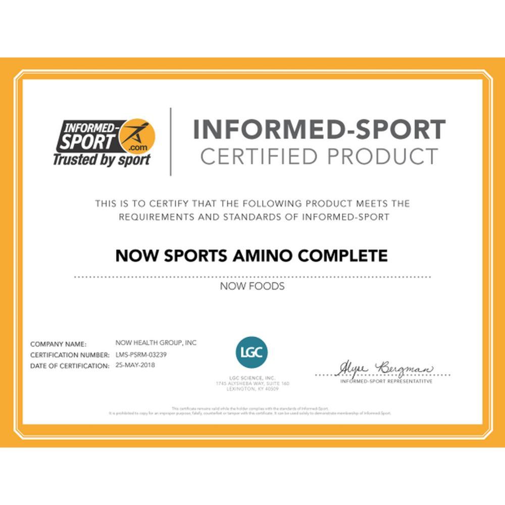 Amino Complete Now Foods 120 cápsulas