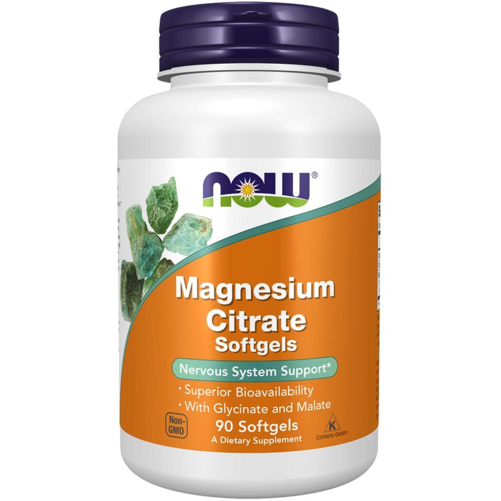 Magnesium Citrate Malate Glycinate Now Foods 90 Cápsulas