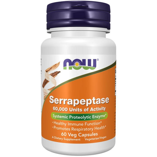 Serrapeptase 60 Now Foods Veg Cápsulas