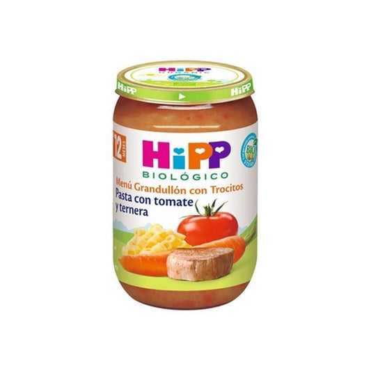 Puré De Massa Com Tomate e Carne Boião Hipp Bio 220g
