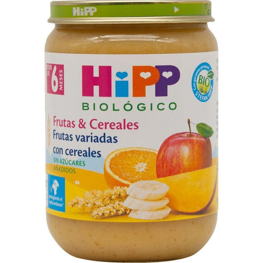 Puré De Frutas Variadas Com Cereais Boião Hipp Bio 190g