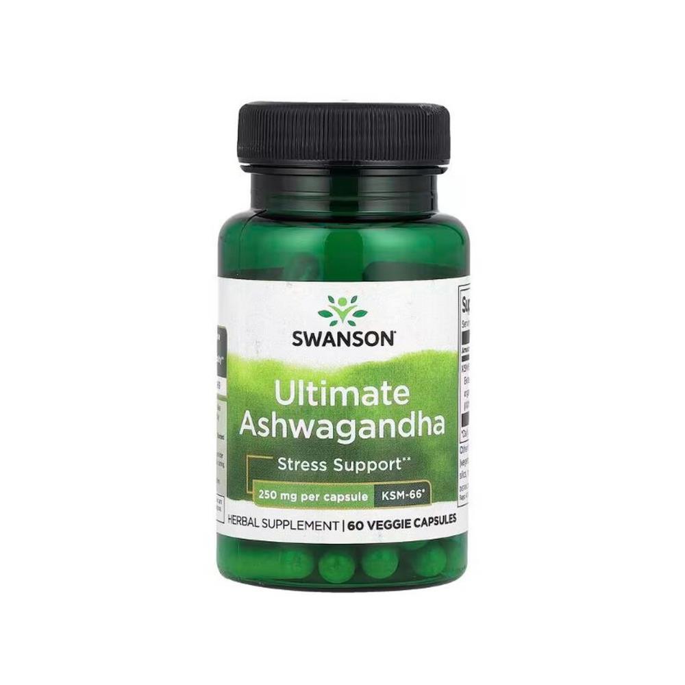 Ashwaganda KSM-66 250 MG Swanson 60 Cápsulas