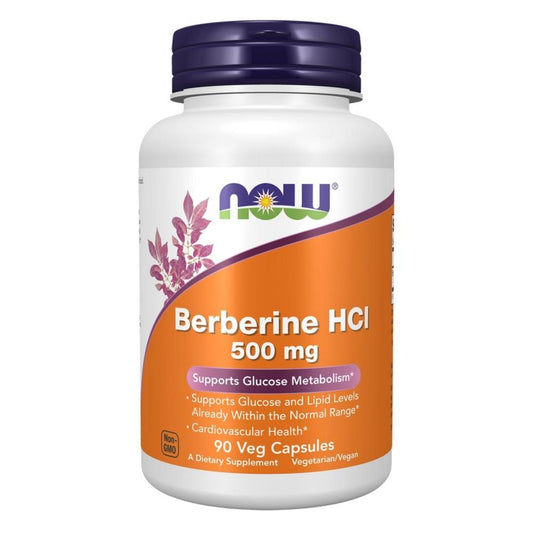 Berberine HCl 500 mg Now Foods 90 Veg Cápsulas