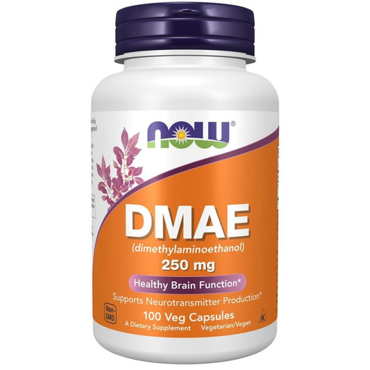 DMAE 250 mg Now Foods 100 Veg Cápsulas