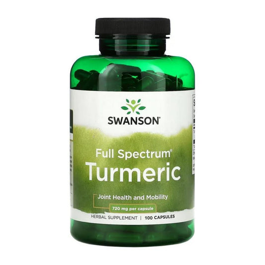 Turmeric 720mg Full Spectrum Swanson 100 Cápsulas
