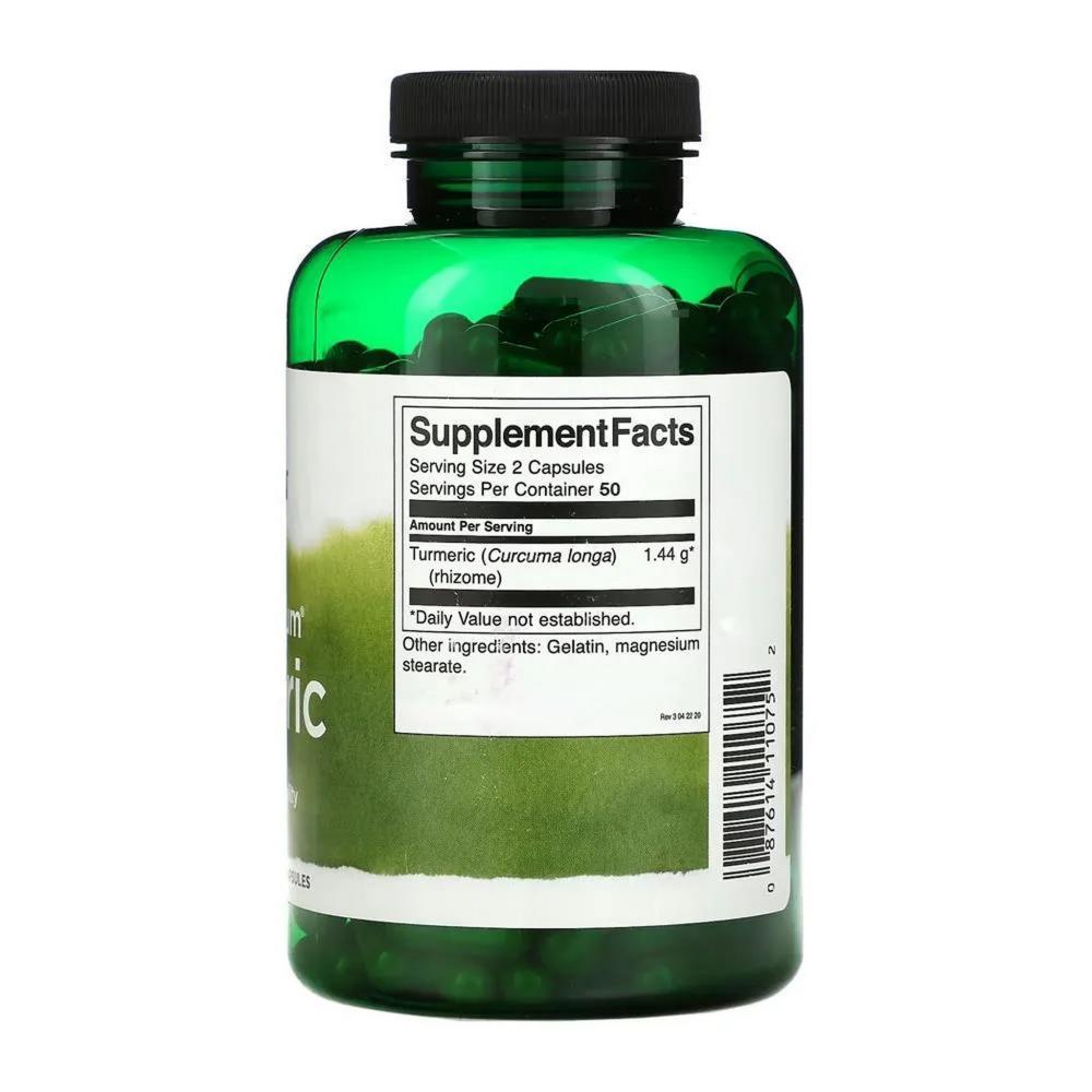 Turmeric 720mg Full Spectrum Swanson 100 Cápsulas
