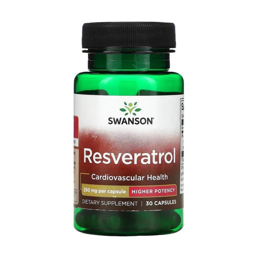 Resveratrol 250 mg Swanson 30 Cápsulas