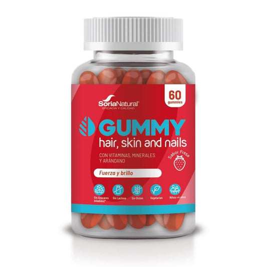Gummies Hair, Skin And Nails Soria Natural 60 Gomas
