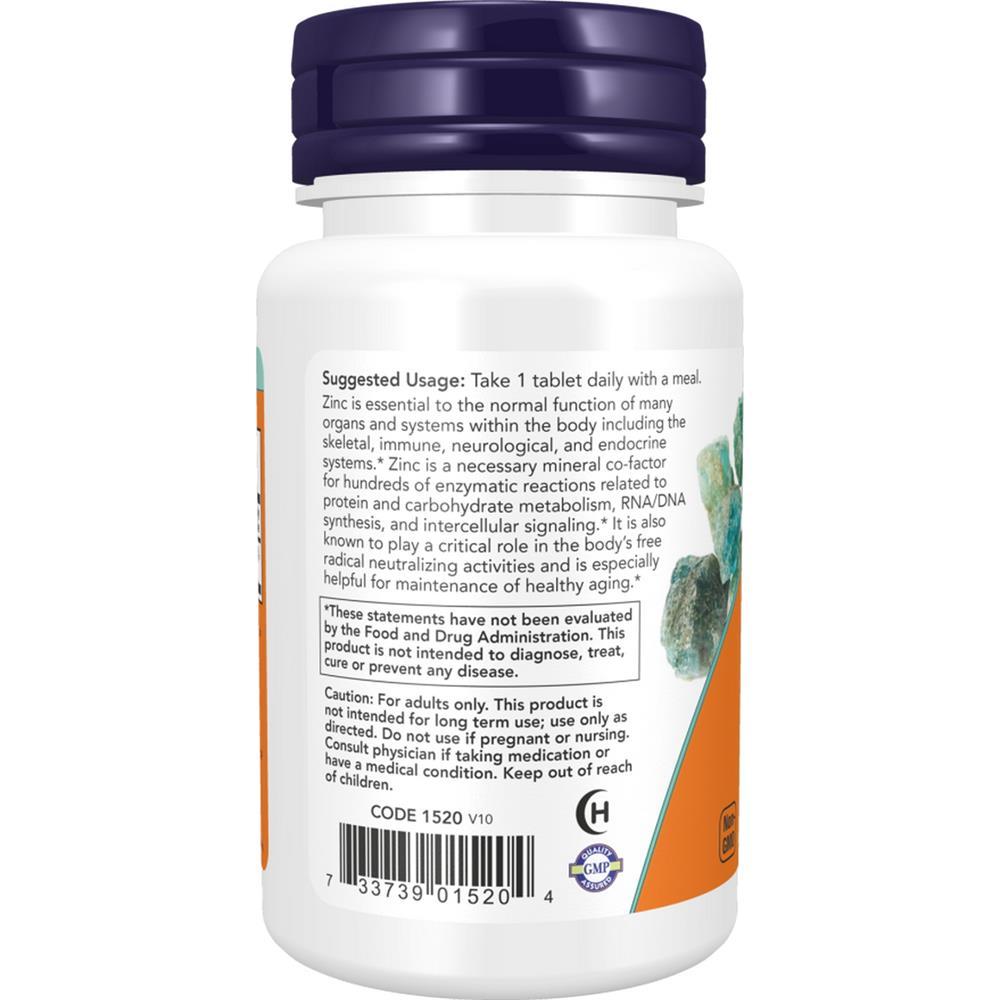 Zinc 50Mg Now Foods 250 Cápsulas