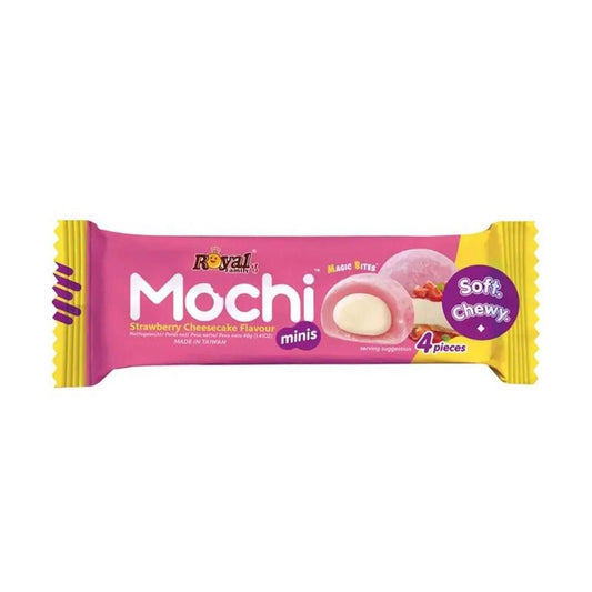 Mochi Minis Cheesecake Morango Vegan Royal Family 40g