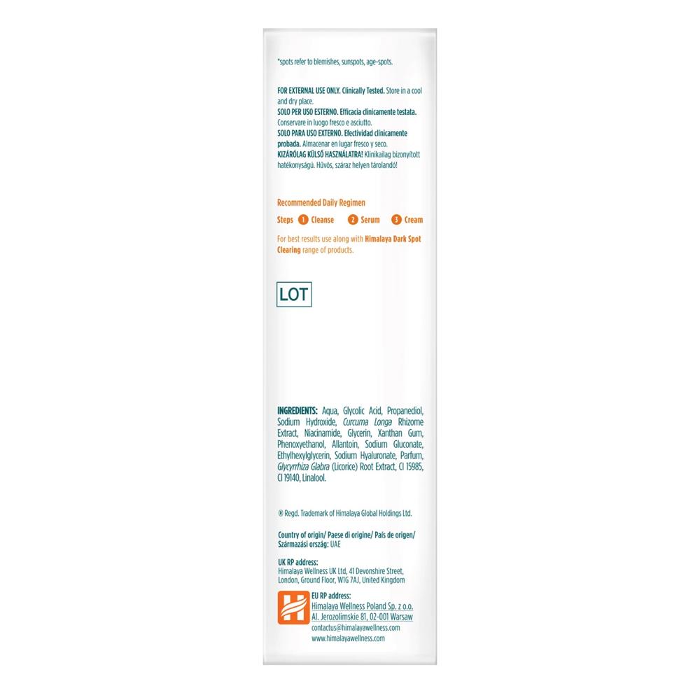 Dark Spot Clearing Curcuma Face Serum Himalaya 30ml