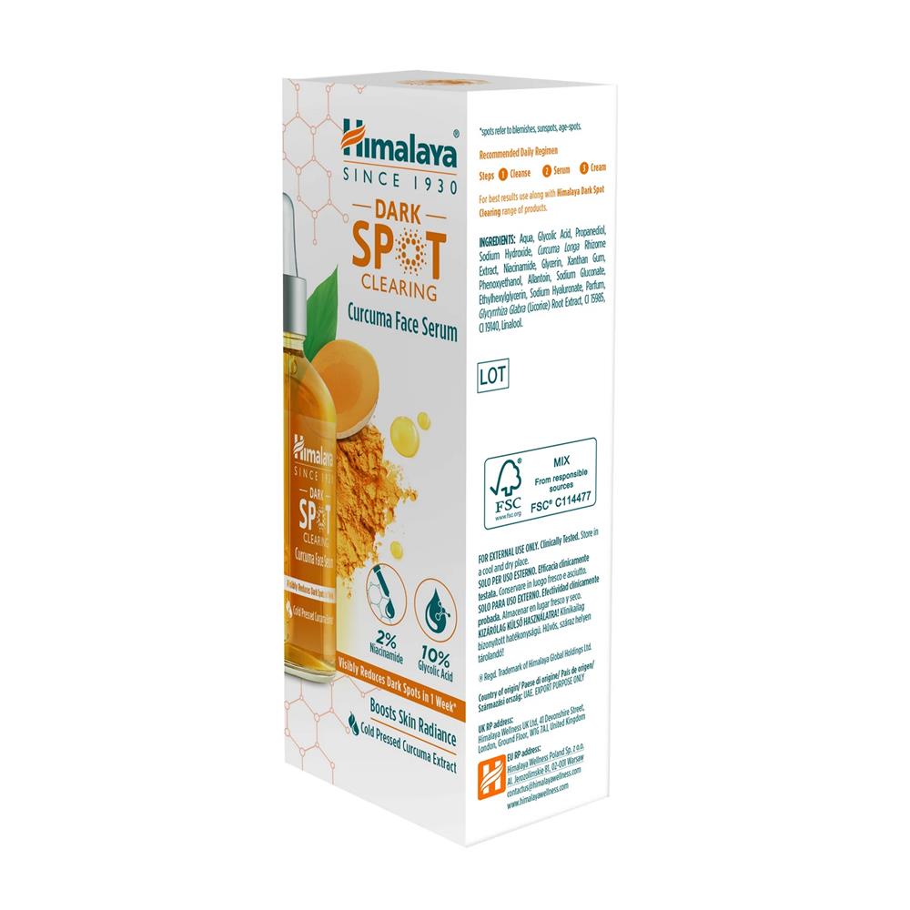 Dark Spot Clearing Curcuma Face Serum Himalaya 30ml