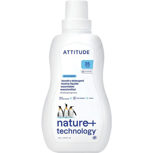 Attitude Detergente Líquido Roupa Eco Flores Do Campo 35 Doses