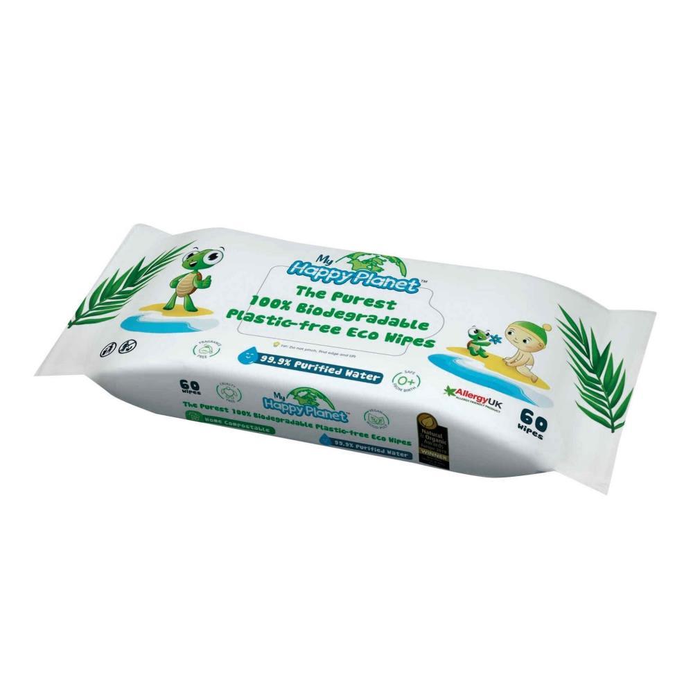 My happy Planet Biodegradable Wipes 60 Units