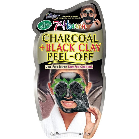 Black Charcoal and Clay Peel-Off Facial Mask 10g