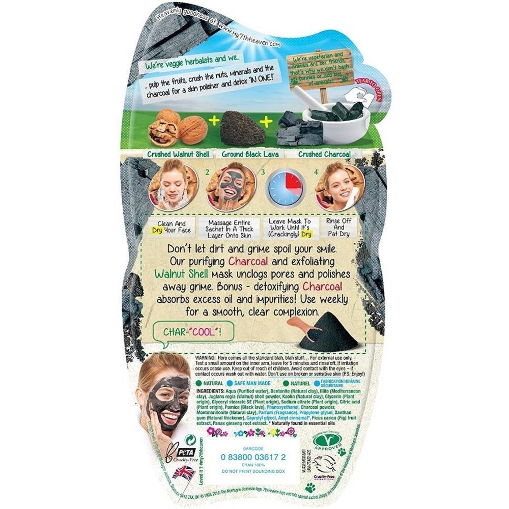 7th Heaven Charcoal Detox Facial Mask 15g