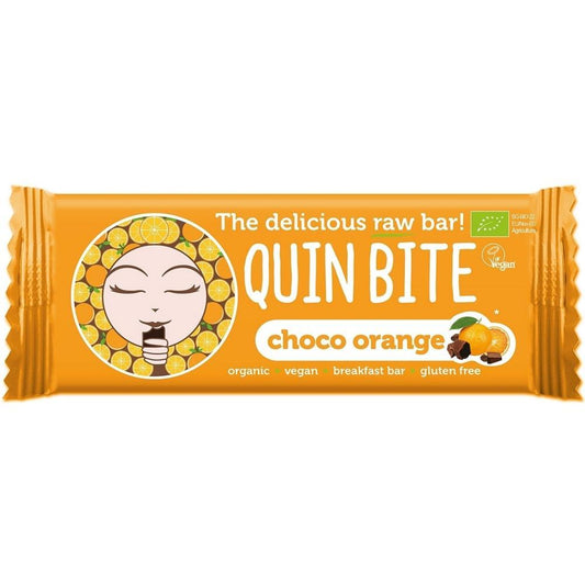 Quin Bite Bio Barra Choco Laranja 30G