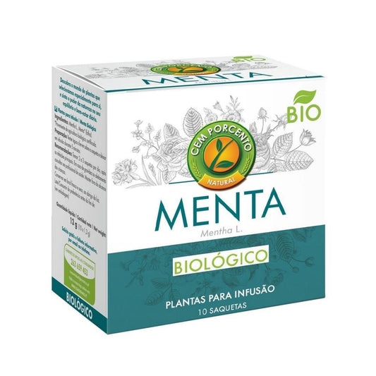 One Hundred Percent Bio Mint Tea Infusion 10 Sachets