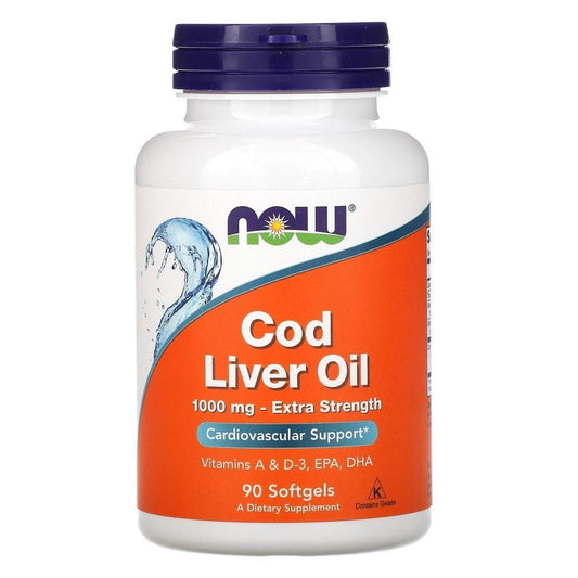 Cod Liver Oil Extra Strength 1000mg Cápsulas