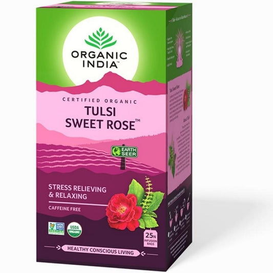 Organic India Tulsi Sweet Rose 25 Saquetas