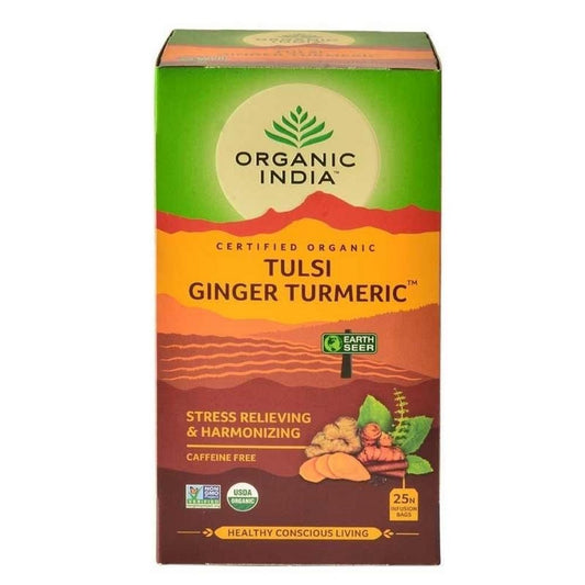 Organic India Tulsi Tumric Ginger 25 Saquetas