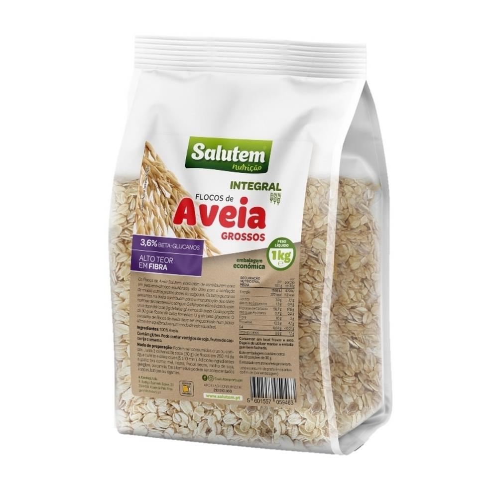 Flocos De Aveia Integral Grossos Salutem 1kg