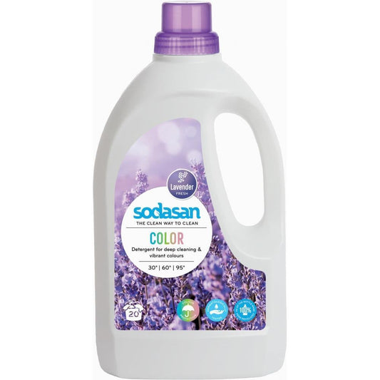 Sodason Ecological Liquid Detergent For Colored Laundry Fragrance Lavender 1.5 Lit