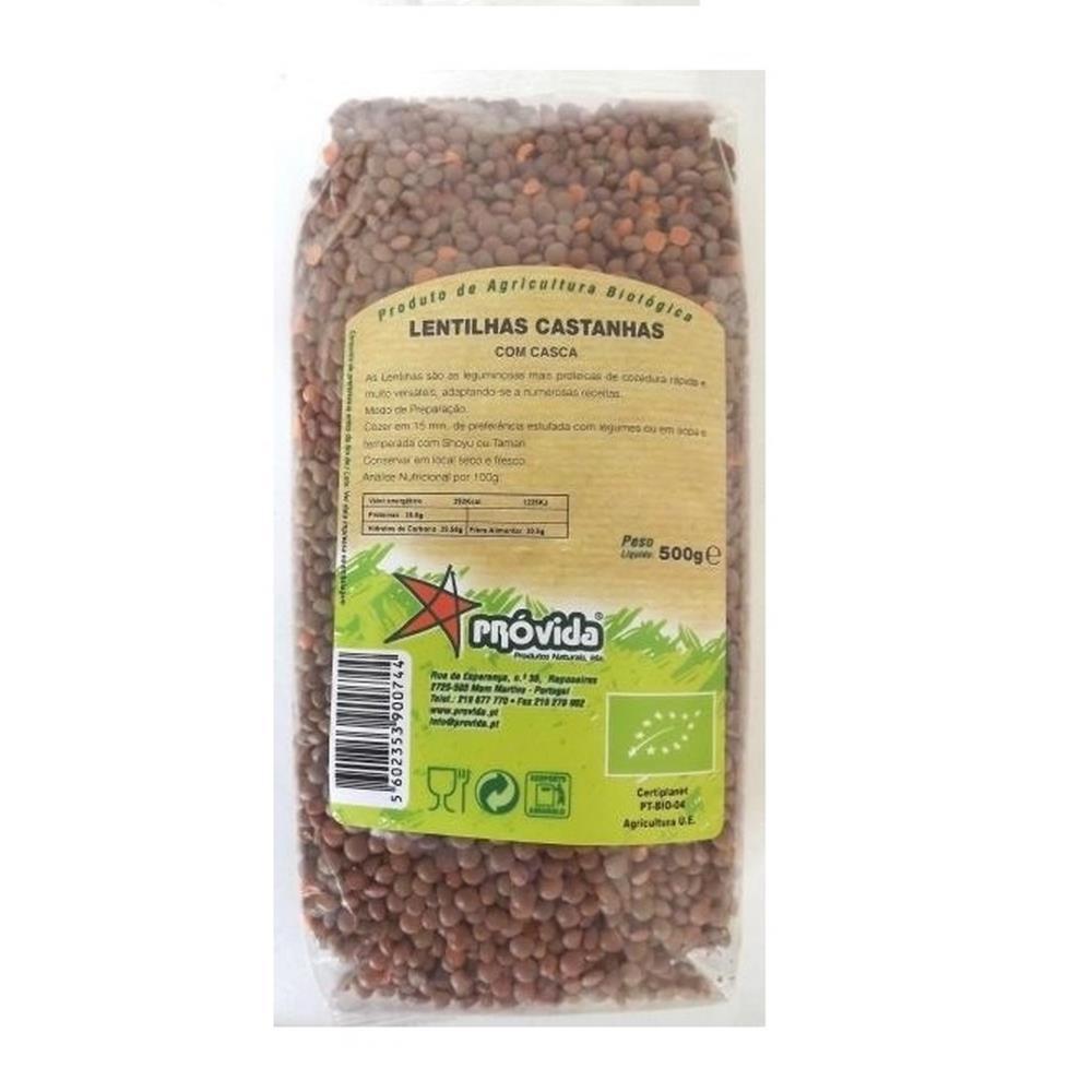 Lentilhas Castanhas Bio Próvida 500G