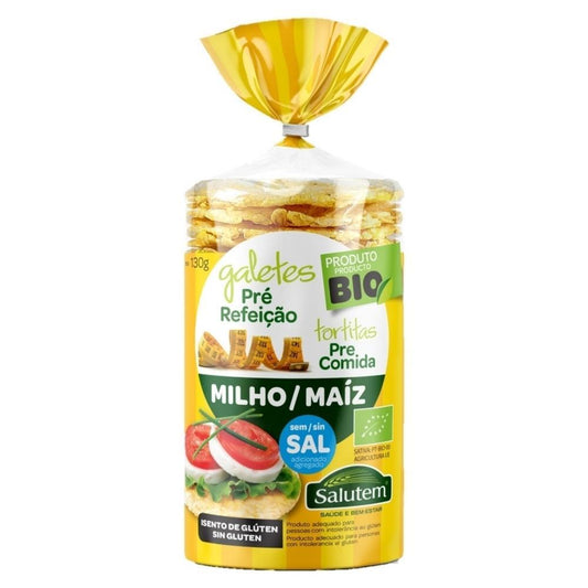 Corn Gallette Without Salt Bio Salutem 130G