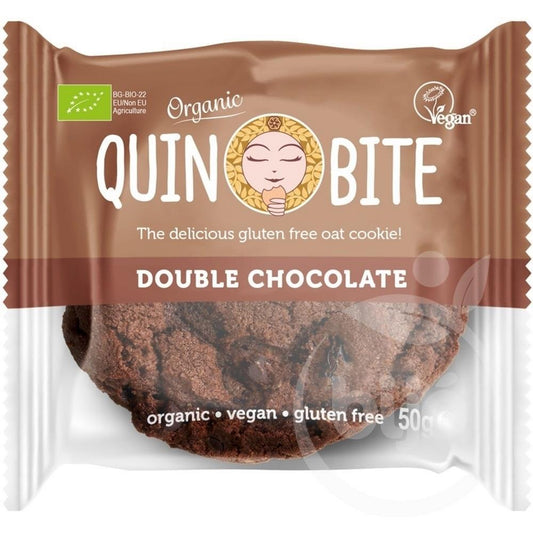 Quin Bite Bio Cookie Double Chocolate Gluten Free 50G