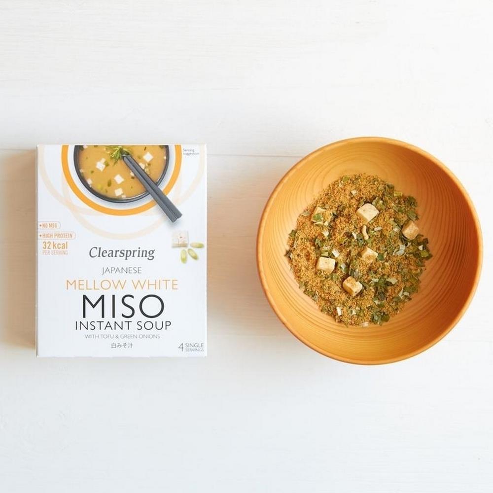 Instant Miso Soup With Clearspring Tofu 40g