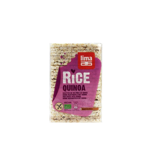 Fine Bio Lima Rice And Quinoa Gallettes 130G