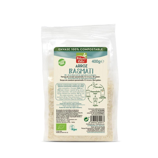 Organic White Basmati Rice La Finestra Sul Cielo 400g