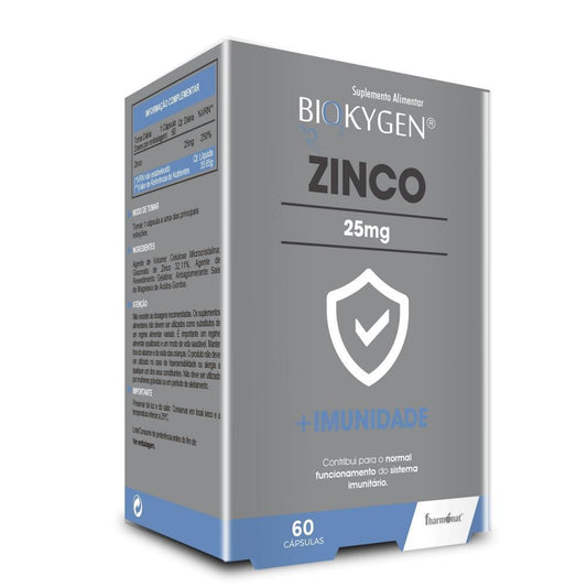 Biokygen Zinco 25mg 60 Cápsulas