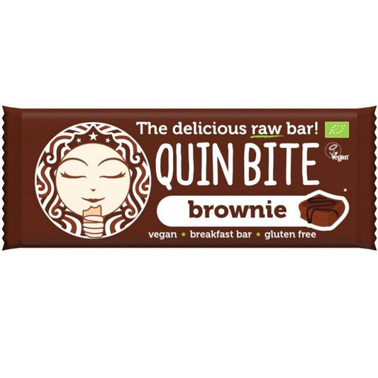 Raw Brownie Bar Gluten Free Bio Quin Bite 30g
