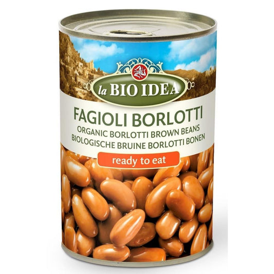 Borloti Cooked Brown Beans La Bio Idea 400g