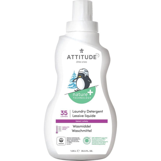 Attitude Liquid Detergent For Baby Clothes Eco Fragrance Sweet Lullaby Hypoaergenic 35 Doses