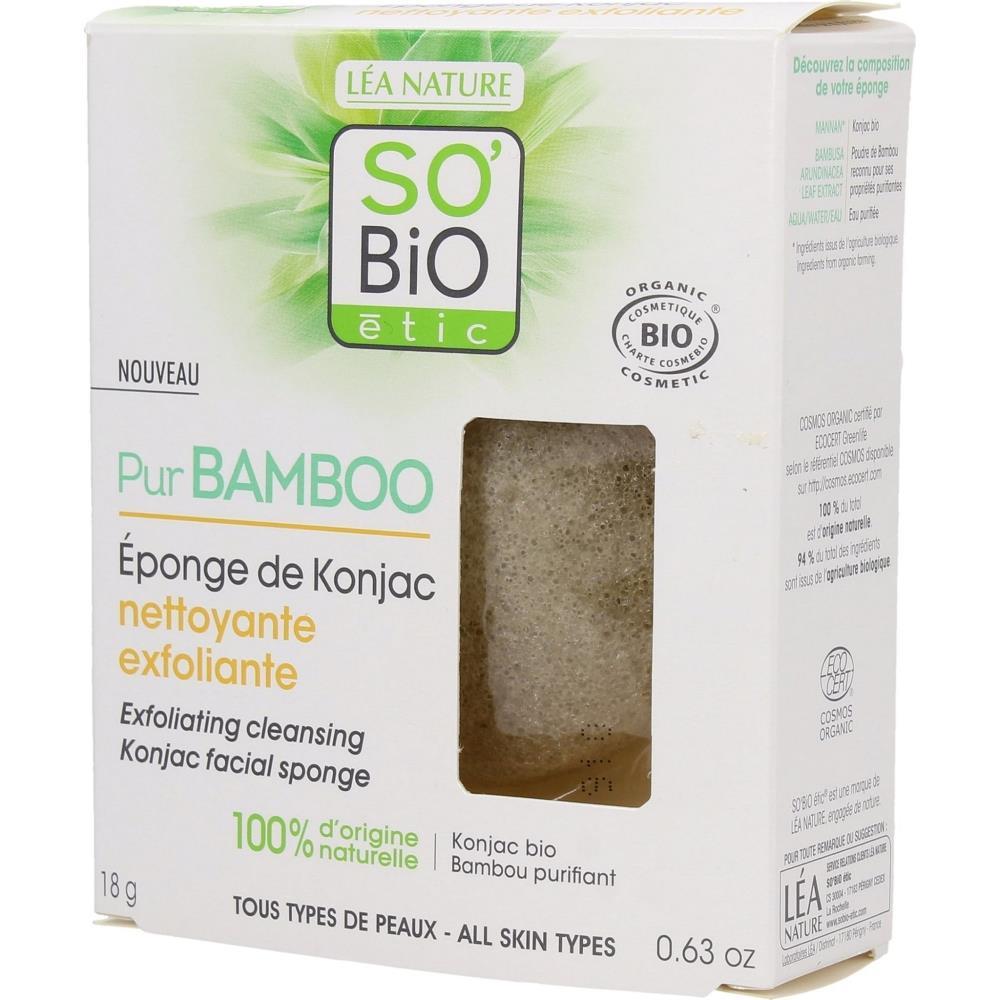 Exfoliating Konjac Sponge For All Skin Types PurBamboo So Bio