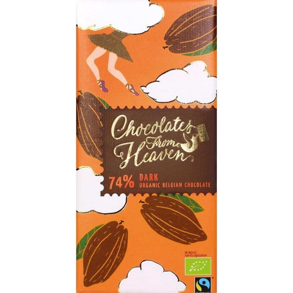 Chocolate Preta 74% Cacao Bio 100g