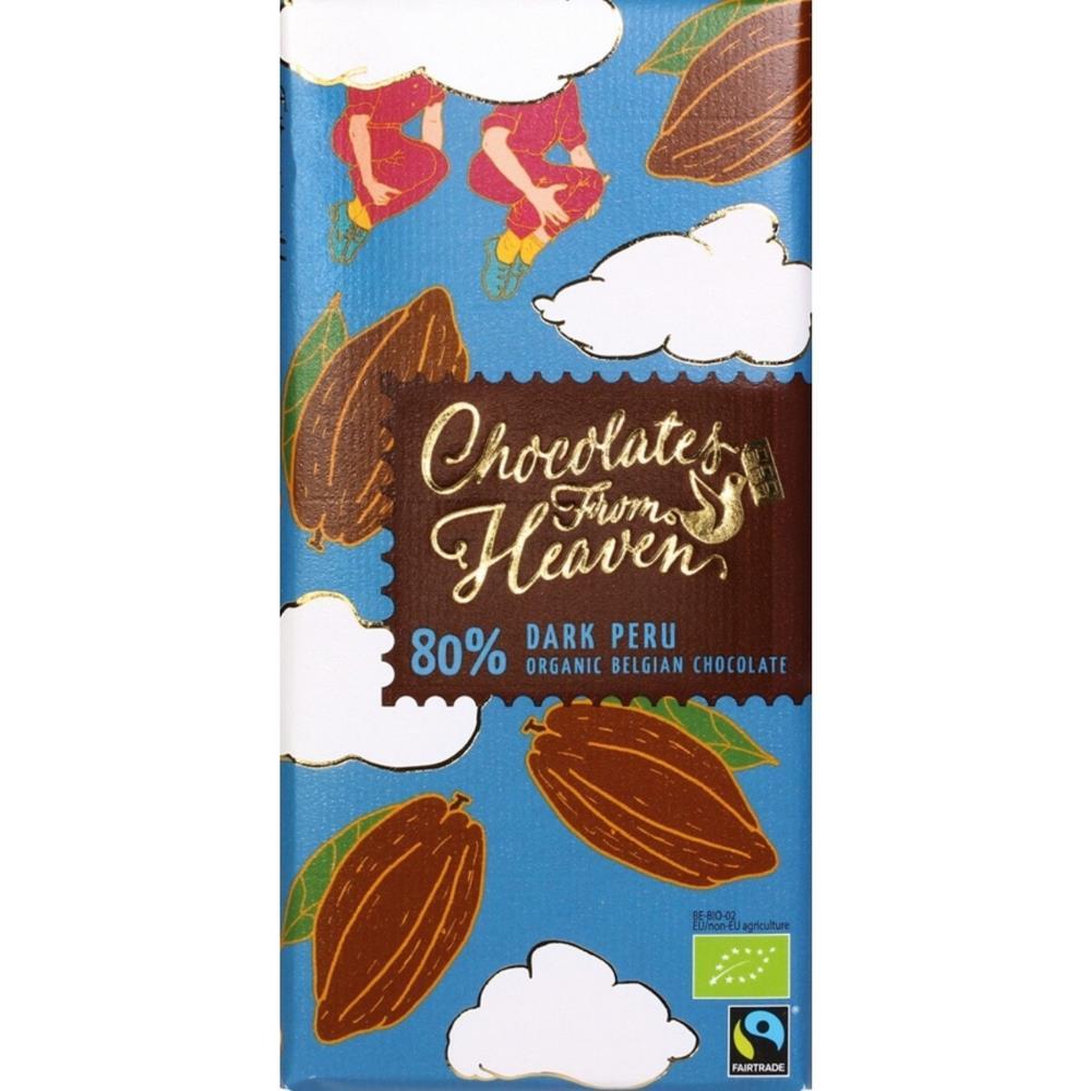 Chocolate Preta Bio 80% Cacao Chocolates from heaven 100g