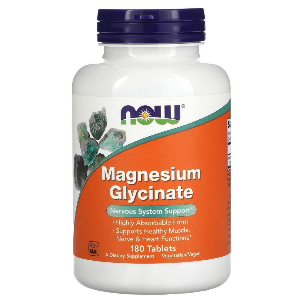 Magnesium Glycinate Now Foods 180 Comprimidos